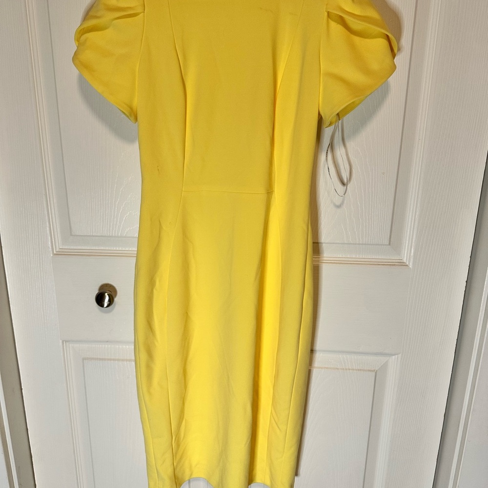 Calvin Klein Yellow Midi Dress